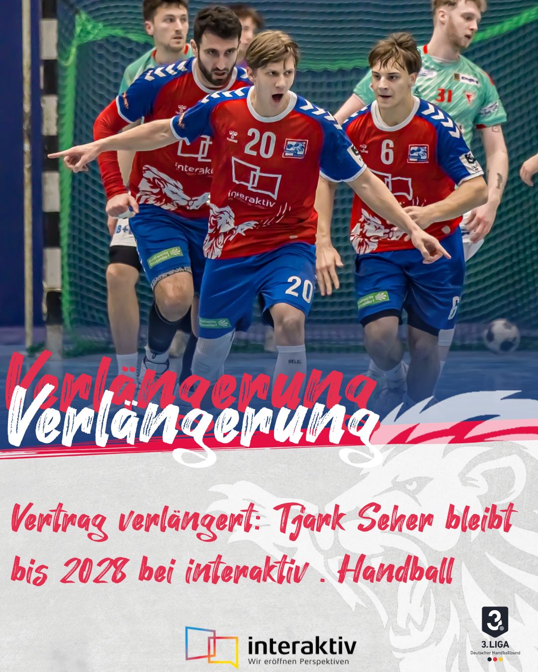 Mehr über den Artikel erfahren interaktiv . Handball verlängert mit Tjark Seher bis 2028