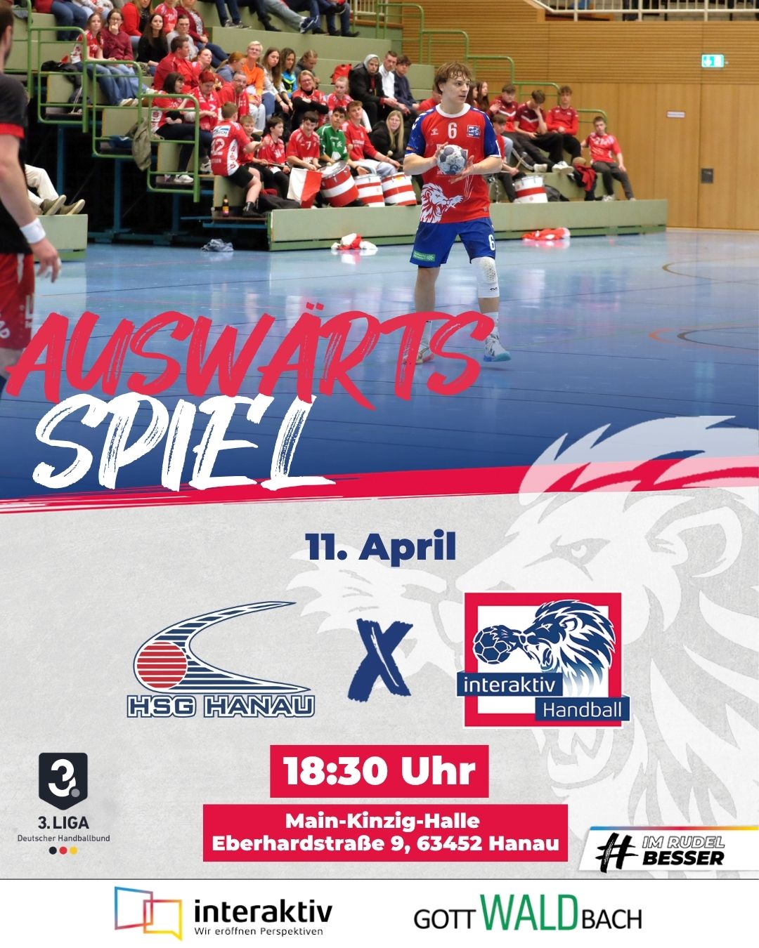 Mehr über den Artikel erfahren interaktiv . Handball vor schwerer Auswärtsaufgabe bei der HSG Hanau