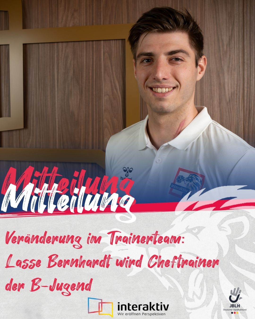 Mehr über den Artikel erfahren Veränderungen im Trainerteam der B‑Jugend bei interaktiv . Handball