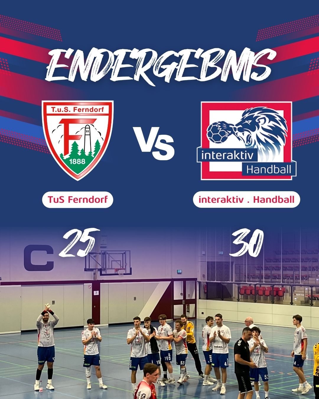Mehr über den Artikel erfahren Überraschung in Kreuztal: interaktiv . Handball schlägt Zweitligist TuS Ferndorf