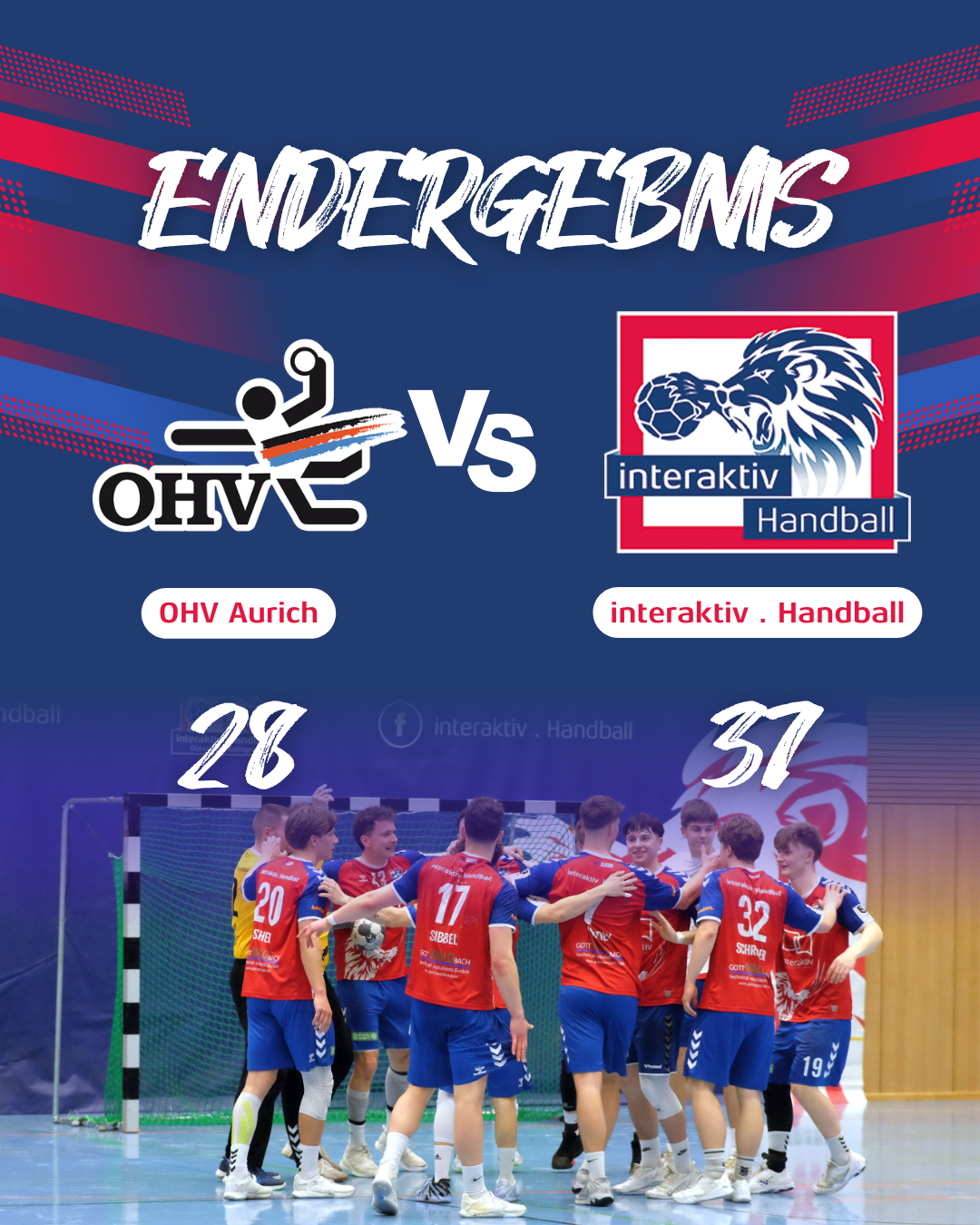 Mehr über den Artikel erfahren Erfolgreicher Auftakt im Trainingslager: interaktiv.Handball gewinnt deutlich in Aurich